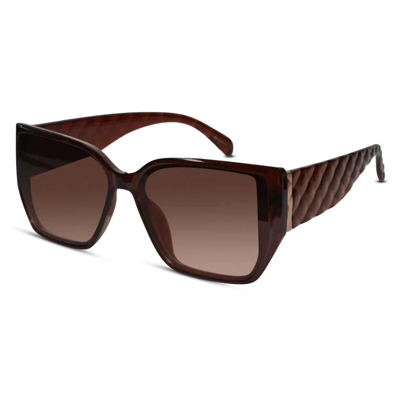 Image of LensKandy Oversized Rectangular UV400 Protected Sunglasses for Women | Stylish Fashion Eyewear | Large Frame Trendy Sun Glasses | Lightweight Comfortable 9131-Pink