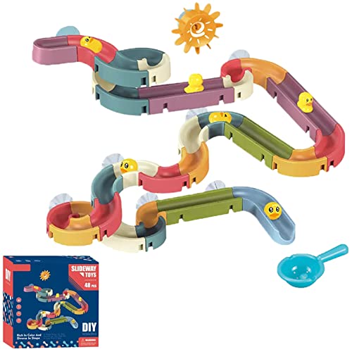 TOMMYFIELD お風呂 おもちゃ 収納 レール 子供 オモチャ こども 子ども 玩具 48pcs 対象年齢6+