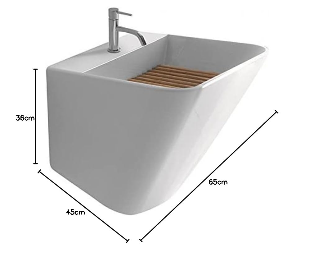 LAVABO LAVATOIO GALASSIA MEG11 55X47 BIANCO