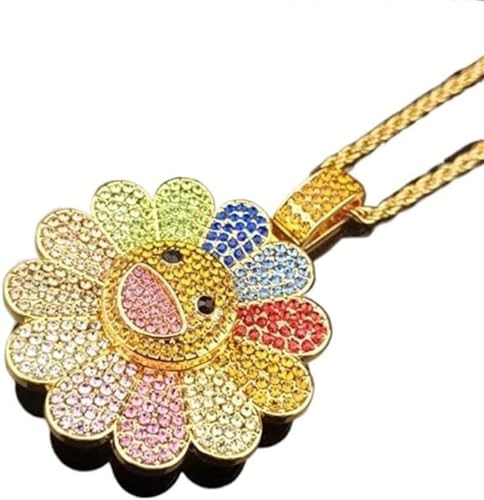 Collar de girasol inspirador Takashi Murakami para regalo especial