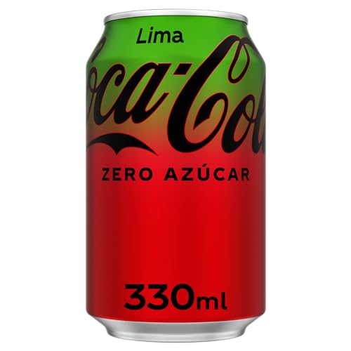 Coca-Cola Zero Lime, Refresco sin Azúcar Sabor Lima, Lata 330ml
