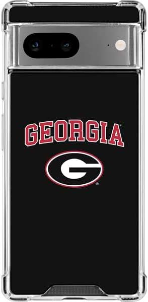 Skinit Clear Phone Case Compatible with Google Pixel 7a - Officially Licensed University of Georgia Dawgs Design