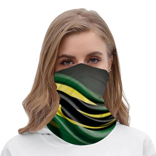 Pañuelo para cuello a prueba de viento, máscara facial transpirable con bandera de Jamaica, cubre rostro, protector solar, fresco, antipolvo, pasamontañas, bandana para mujer y hombre para senderismo y pesca miniatura 4