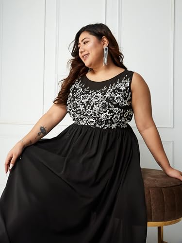 Image of Miss Chase A+ Women's Polyester Gathered Maxi Dresses