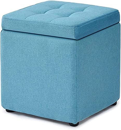 Pouf rembourré avec couvercle à charnière structure robuste B