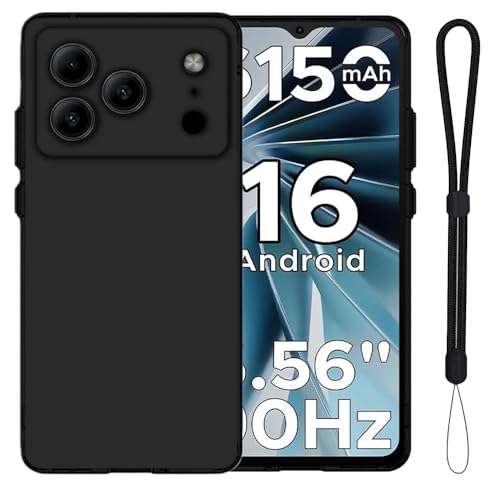 For DOOGEE Note56/Note56 Pro/Note56 Plus P[X Jo[ ubN YILLIONS wh~ TPUf ϖh~ ϏՌ yE^ یJo[ X}zP[X h~ (ubN)