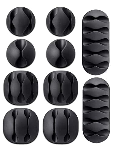 FEWORLD? Wire Clips, Cable Protector Clips, Desktop Cord Organizer, Multipurpose Silicone Adhesive Cord Hooks for TV, Home, Office, Cubicle, Car, Desk (10 PCS Set) (B0CP98YM1V) Amazon Price History, Amazon Price Tracker