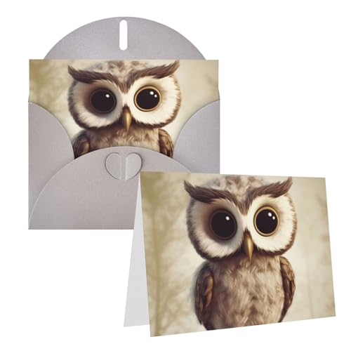 Cartes chouette mignonne Thinking of You pour envoyer un tendre message de merci