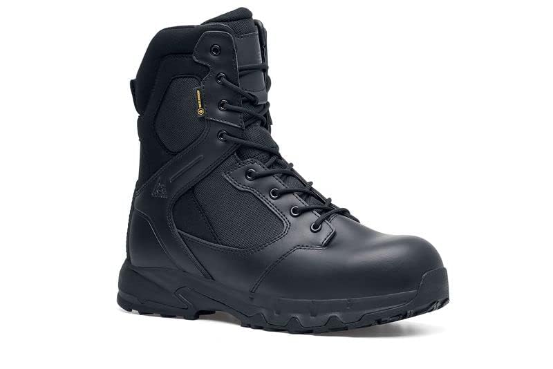 Image of ACE Unisex Slip-Resistant Nano-Composite Toe Work Boots - Comfortable, Waterproof, Non-Slip Safety Boots for Men & Women - Defense 8 inch