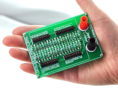 Electronics-Salon MD-E102-1 1Uh To 1000Uh E12 Standard 37 Values Programmable Inductor Board. thumb #1