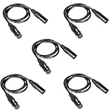 3 Pin Macho a Hembra auténtico DMX cable 6.5 FT para DMX luz de la etapa.
