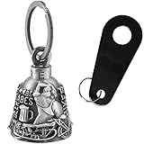 Dream Apparel Motorcycle Bell Guardian Angel Drive Away Gremlin, Biker Bell for Men...