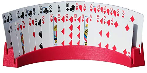 Twin Tier Premier Playing Card Holder (Set of 2) - Holds Up to 32 Playing Cards Easily - 12 1/2