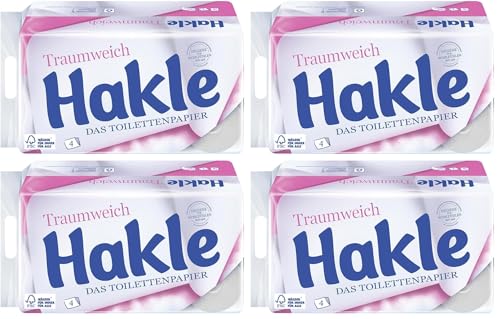 Papier toilette Hakle Rêve Doux 4 couches contre les peaux irritées