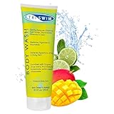TRISWIM - Chlorine Removal Body Wash, After Swim Care Shower Foam, Moisturizing Anti Chlorine Bath for Swimmers, Shower Gel for Women and Men - Lime and Mango (250 ml)