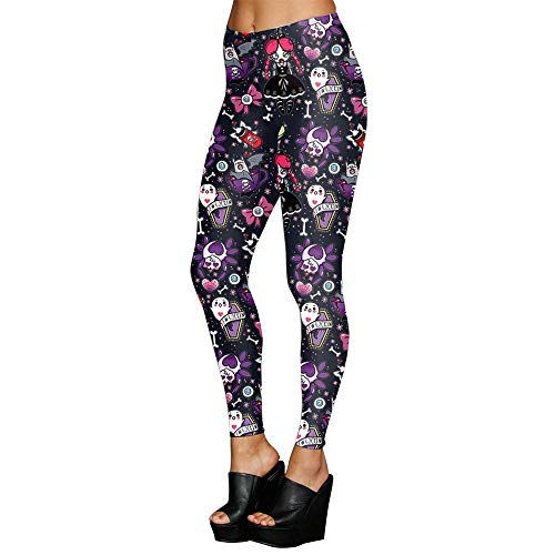 Leggings de yoga de Halloween mallas de compresión fitness para mujer pantalones running de gimnasio