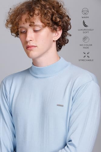 Image of GODFREY Woolen Full Sleeve Sweaters for Men Winter Wear - Turtle Neck Pullover for Men Stylish