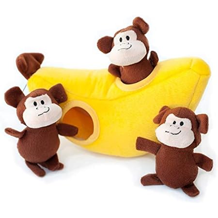 Amazon Zippypaws インタラクティブ モンキーバナナ Zippypaws 音の出るおもちゃ 通販