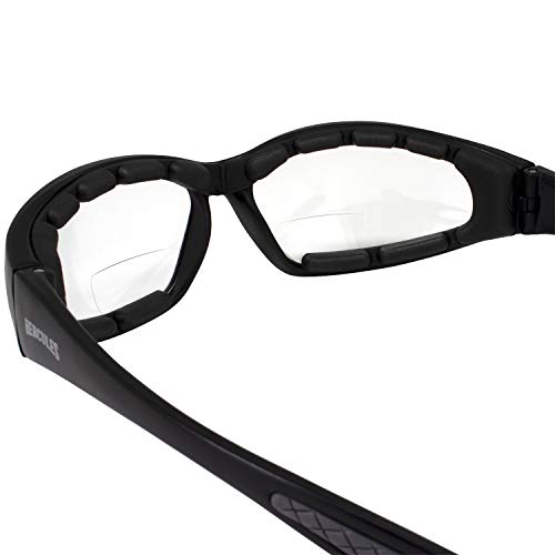 Global Vision Eyewear Hercules Anti-fog Safety Glasses with EVA Foam 2 Pair 1.5 Bifocal (1 Clear, 1 Smoke) - Thumbnail 4