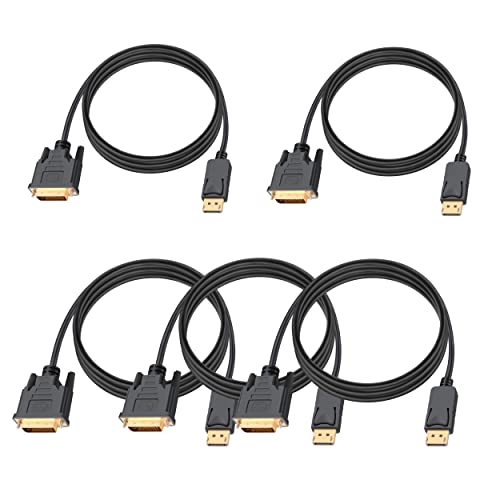 DisplayPort to DVI Adapter 6ft (5 Pack) DP to DVI Cable