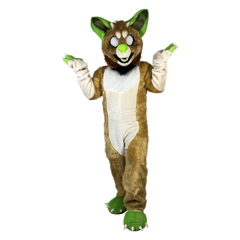 Brown Dragon Monster Fox Mascot Costume Cartoon For Adult Party Cosplay
