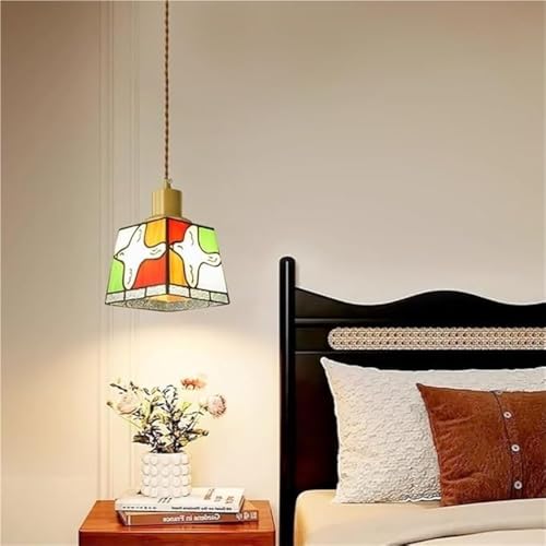 Chandelier de ferme moderne en verre et suspension réglable E27 - 2