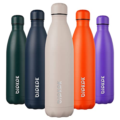 Image of BJPKPK 25 oz Insulated Water Bottle, Stainless Steel Flask, Leak Proof