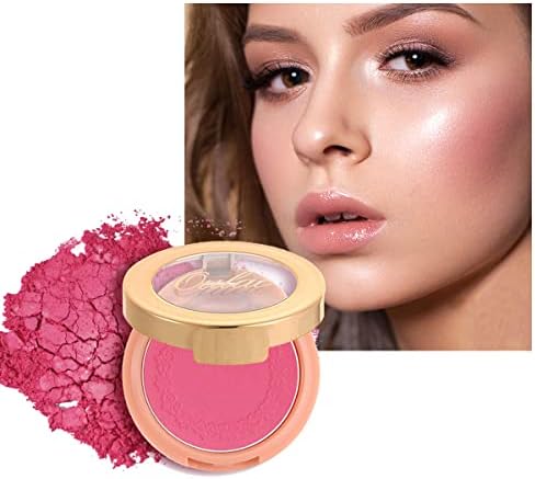 Oulac Shimmering Cream Blusher for Cheeks,Brighten Skin As Highlighter Makeup, Shimmer Blusher,Buildable and Vegan Cosmetics,4.8g Metallic Rusty