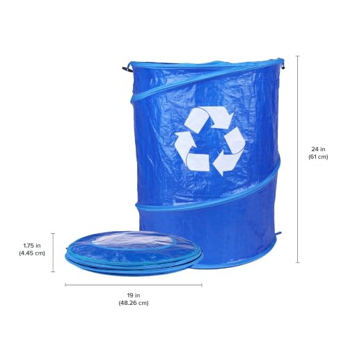 Image of Coghlan's Pop-Up Lightweight Trash & Recycle Can - Collapsible Dual-Purpose Bin for Camping, RV, and Travel - Durable, Compact, and Easy to Store - 29.5 Gallon