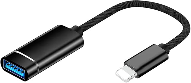 USB Adapter for iPhone iPad, USB 3.0 Female OTG Data Sync Cable Adapter for Card Reader, Camera, USB Flash Drive, Mouse, MIDI Keyboard, Easy to Operate, Plug and Play