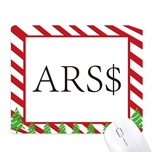 Tapis de souris peso argentin résout la glisse difficile avec son motif canne de Noël