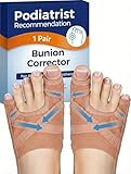 Habioer Bunion Corrector for Women & Men, Breathable Toe Straightener for The Thumb and Little Toe, Comfortable & Adjustable for Day/Night Use, Bunion Relief Splint(1 Pair)