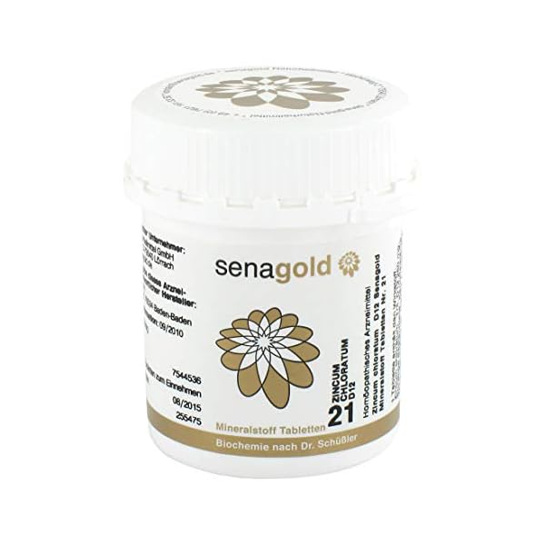 Schüßler Salz Nr.21 - Zincum chlorat. D12 - 400 Tabletten, glutenfrei