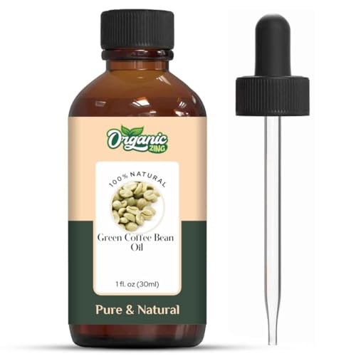 Image of Organic Zing Green Coffee Bean Oil 30 ml (1.01 fl oz) - Lightweight Botanical Oil for Skincare, Serums & DIY Formulations