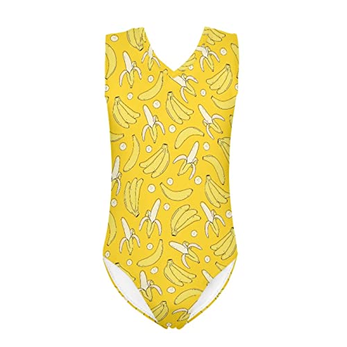 Belidome Girls One-Piece Swimsuits Short Sleeve Swimwear for Toddlers Kids Gymnastics Leotards Size 3-14