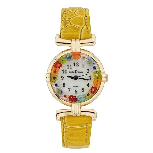 Montre Millefiori en verre de Murano fait main montre luxe pour femme