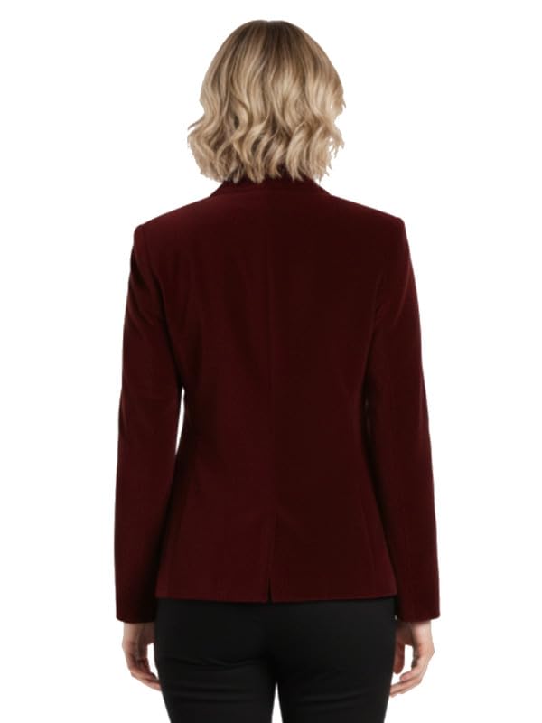 Image of Leather Retail Women's Full Sleeve Velvet Jacket