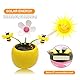 Chingde wackelblume solar, wackelblume, solar wackelblume, 4 Stück Solar Tanzende Blume Solarblume Wackelfigur Wackelblume Solar Solarbetriebene Wackelblume für Auto Haus Oder Büro