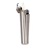 Clipper Flint Wheel Oil Petrol Gasoline Cigarette Metal Lighter Silver