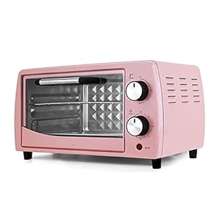 Mini-oven, 12L broodrooster Oven Luchtfriteuse Magnetron Geïntegreerd huishoudelijk bakken Kleine elektrische oven (100-230 ° C, 1 aluminium bakplaat, timer 0-60 min.) Heteluchtfriteuse (kleur: maal
