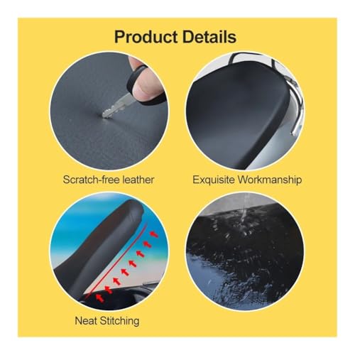 Funda para asiento de motocicleta impermeable y cojín protector scooter 5