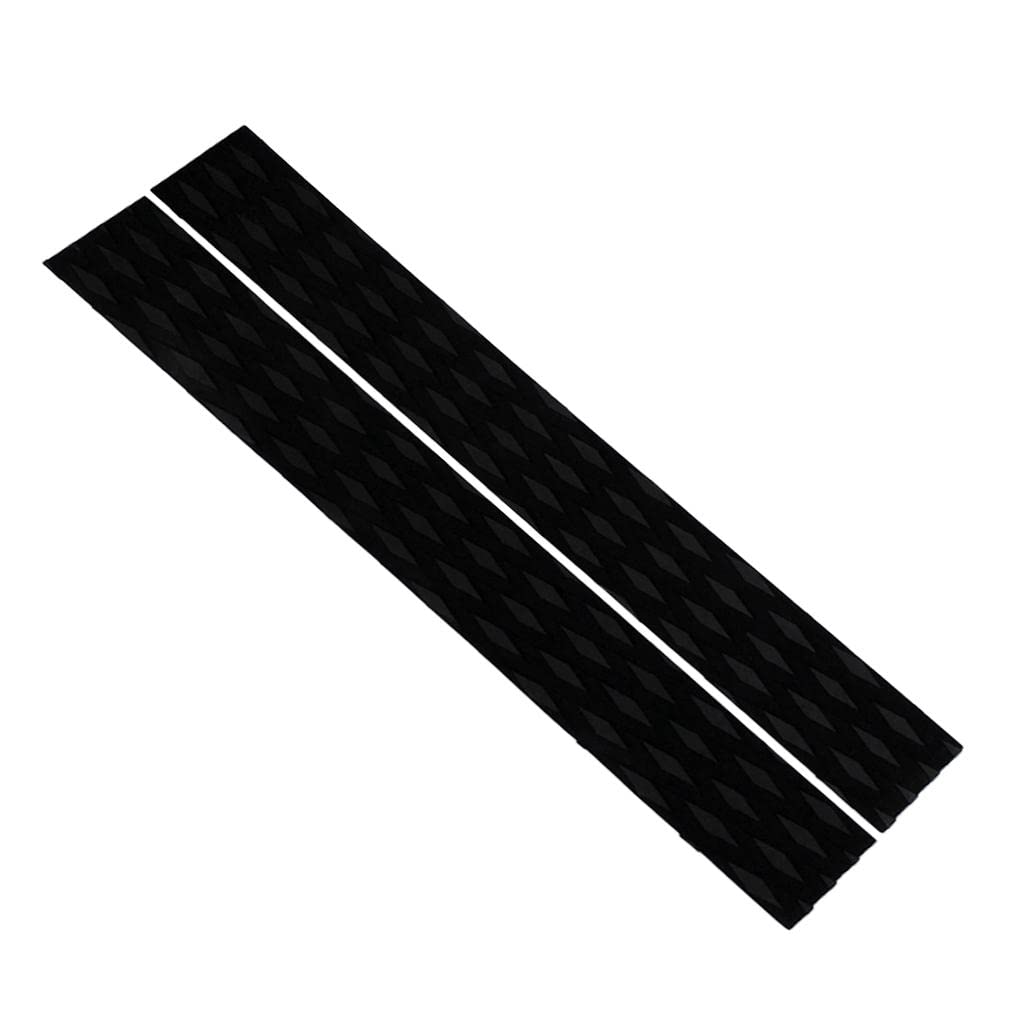 jojomis 2-Pack EVA Skimboard Traction Pads - Bar Grip for SUP, Surfboard & Shortboard - Black