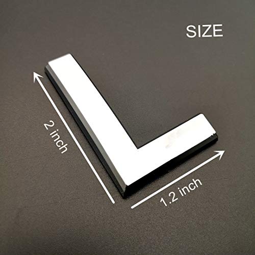 image for Hopewan Self Adhesive Door Letters L M N, 2 Inch Mailbox Alphabet Sign