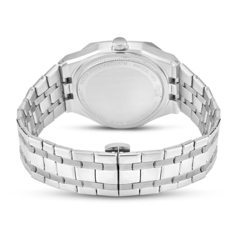 Image of Ajanta Quartz Vertex Dial Stainless Steel Date Display Watch for Men