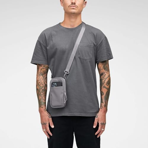 Image of Incase A.R.C. Small Crossbody Bag, Recycled Polyester, Fits iPhone Pro Max, External Pocket, Adjustable Strap, Travel Sling