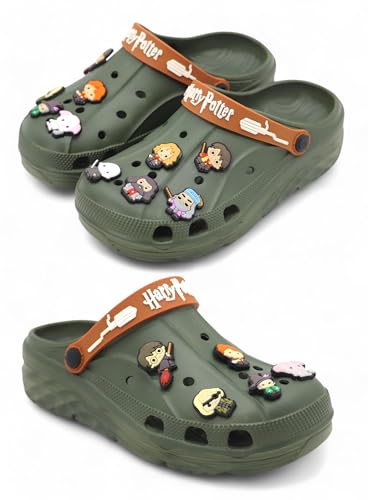 Image of SVAAR x Harry Potter Men's Magical Clogs with 10 Authentic Harry Potter Charms Included and Adjustable Back Strap