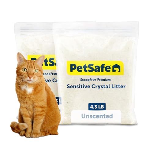 Image of PetSafe ScoopFree Premium Crystal Litter, Fragrance Free, 4.3Lb Bag, 2 Pack