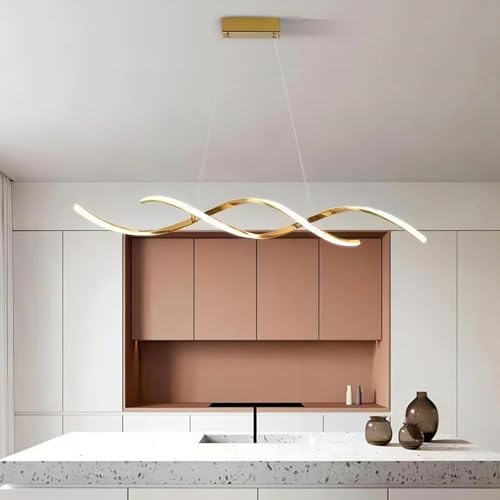 Image of Gold Chandelier for Living Room Modern, Dining Room, Hanging Lights for Living Room Smart Voice Assist (Google, Alexa), App Control (Warm, Cold, Natural)