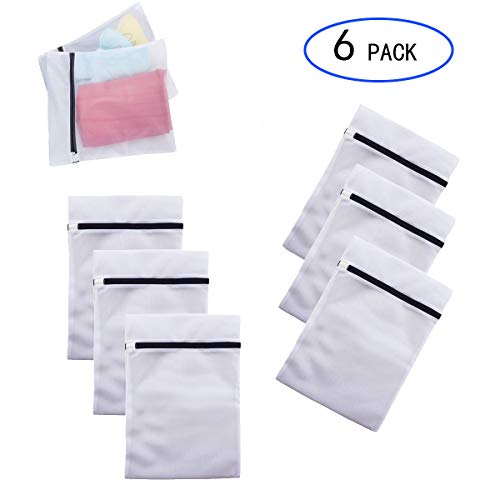 Xilanhhaa 6 Pack of Mesh Laundry Bags,Laundry Wash Bags with Premium Zipper