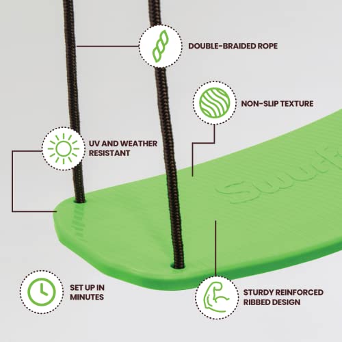 Swurfer SW225463SF Stand Up Tree Swing, Outdoor Swing For Adults, Kids - Durable, Weatherproof, Easy Installation, Adjustable Handles, Protective Rubber Edge, Swingset Outdoor, Outdoor Play thumb #4